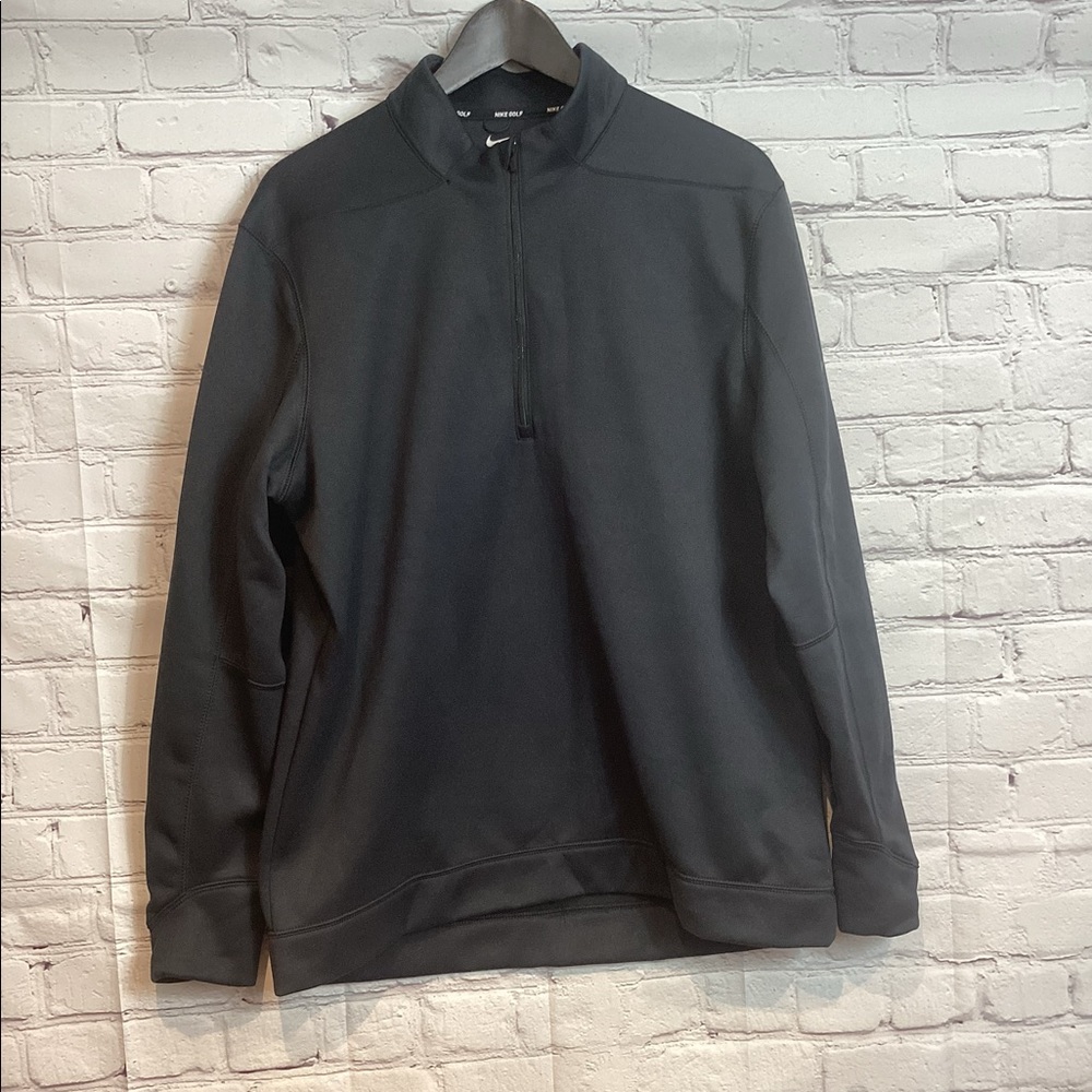 NIKE GOLF QUARTER ZIP BLACK SWEATSHIRT EUC SZ L